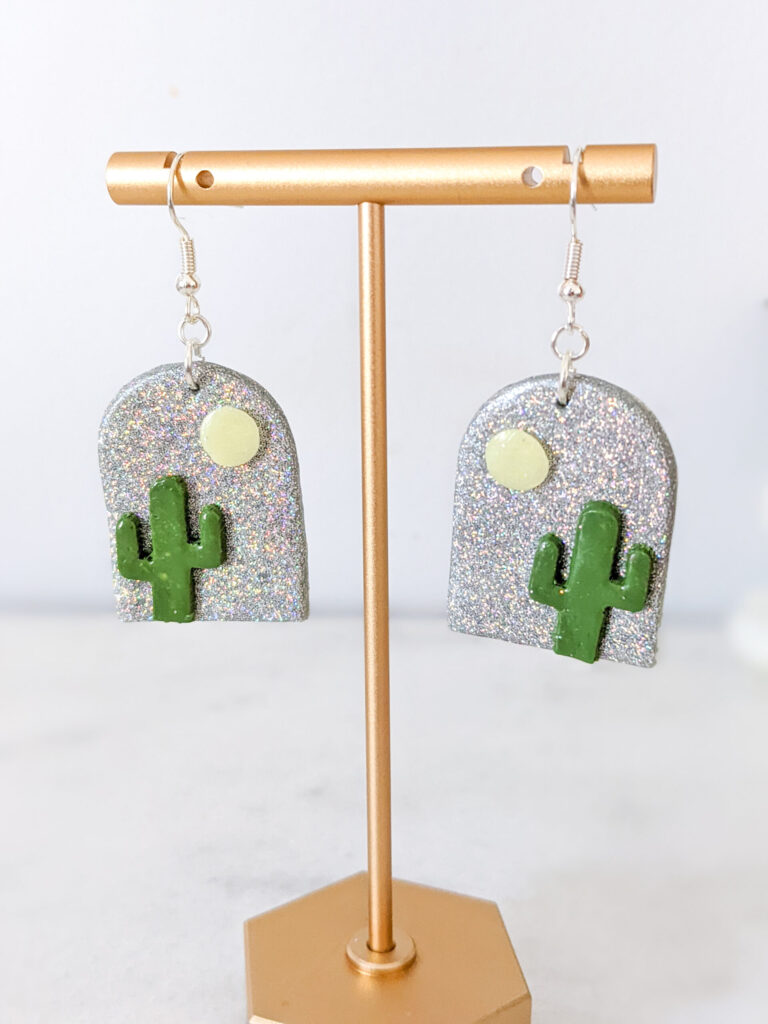 Rhinestone Cowboy Holo Glitter Earrings